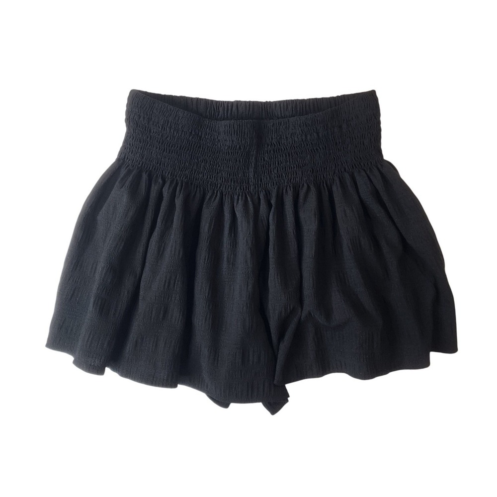 High Waist Black Women's Flow Short